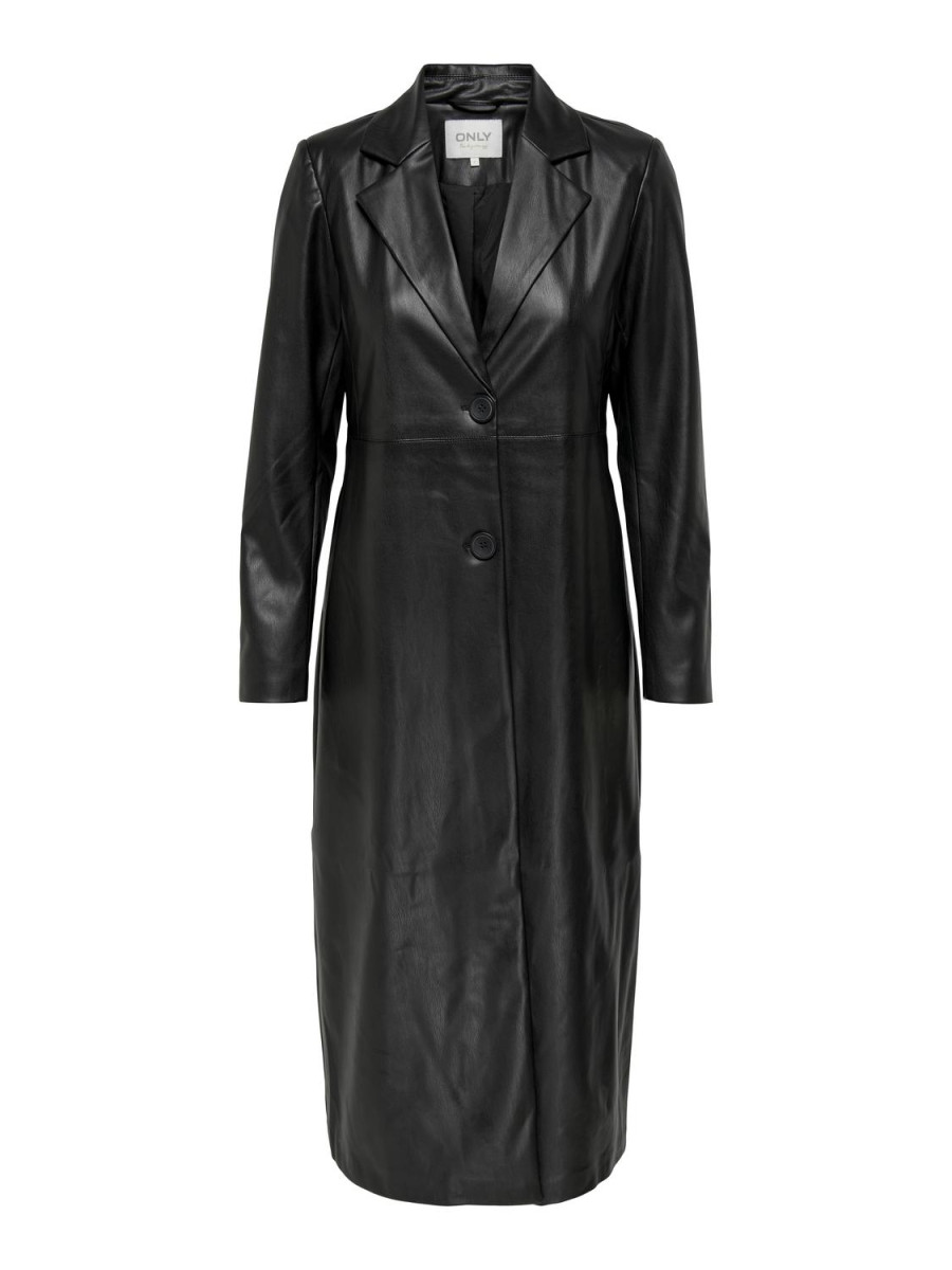 Schwarzer Mantel Only Wildleder Mantel ONLY – Er Mantel Aus